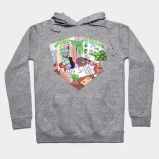 LoFi Rainy Day Sunroom Hoodie